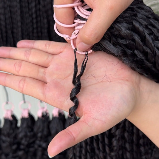 Crochet Feather Human Hair Extensions – No Glue No Heat Lightweight Protective Styl