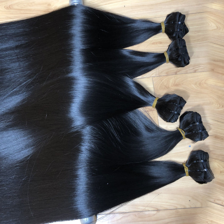straight human hair bundles