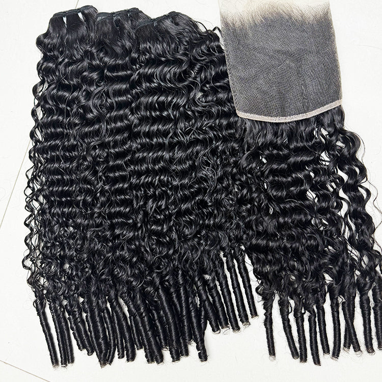 Eurasian Curly Double Drawn Hair Bundles