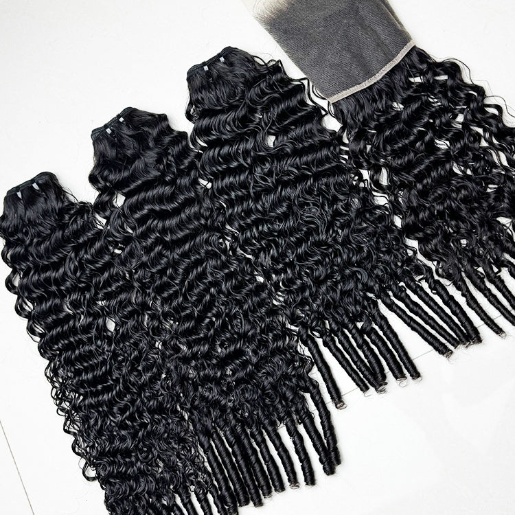 Eurasian Curly Double Drawn Hair Bundles
