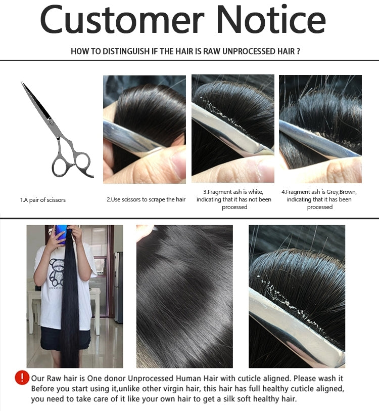 Bone Straight Raw Hair Bundles