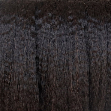 (3Bundles+5X5 HD Closure) Raw Kinky Straight Hair Bundles Double Drawn