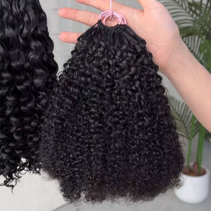 Crochet Feather Human Hair Extensions – No Glue No Heat Lightweight Protective Styl
