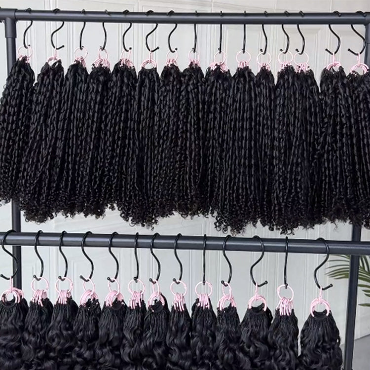 Crochet Feather Human Hair Extensions – No Glue No Heat Lightweight Protective Styl