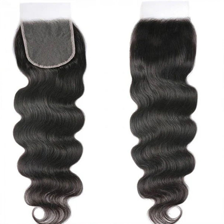 (3Bundles+5X5 HD Closure) Raw Body Wave Hair Bundles Double Drawn