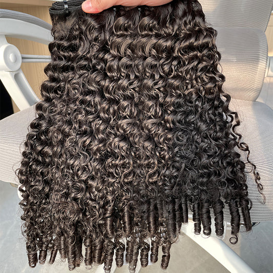 Eurasian Curly Double Drawn Hair Bundles