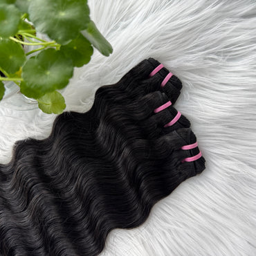 (3 Bundles Deal) Raw Cambodian Wave Hair Bundles Double Drawn