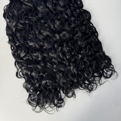 (3Bundles+5X5 HD Closure) Raw Natural Wave Hair Bundles Double Drawn