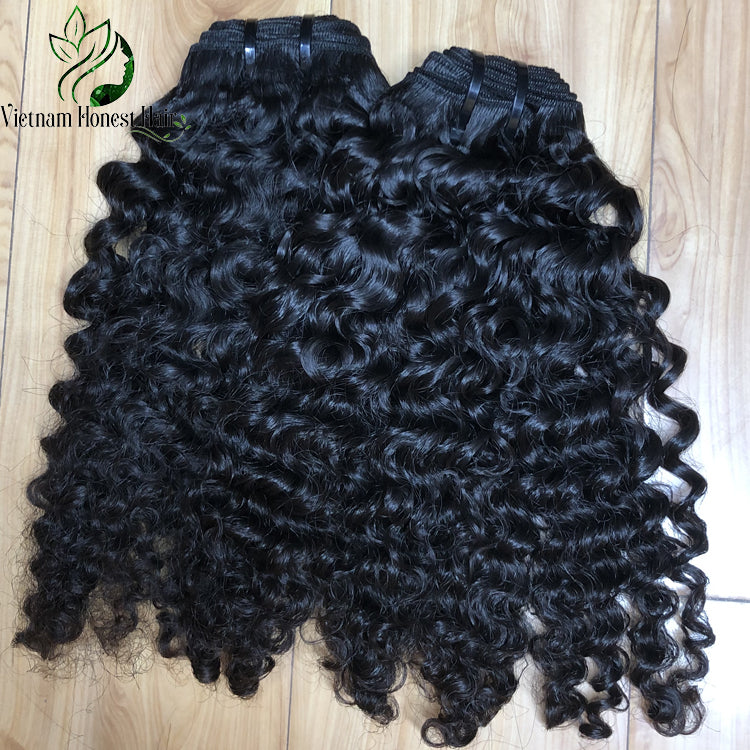 (3 Bundles)Cambodian Human Hair Burmese Curly Bundles