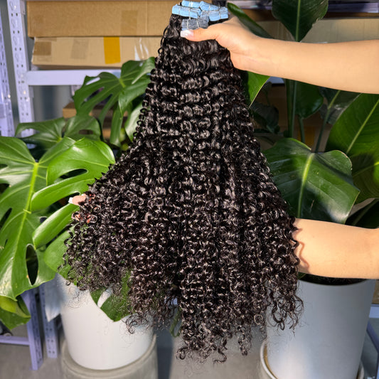 deep curly Tape in Extensions