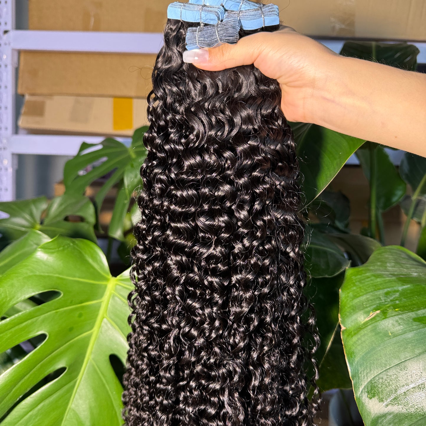 deep curly Tape in Extensions