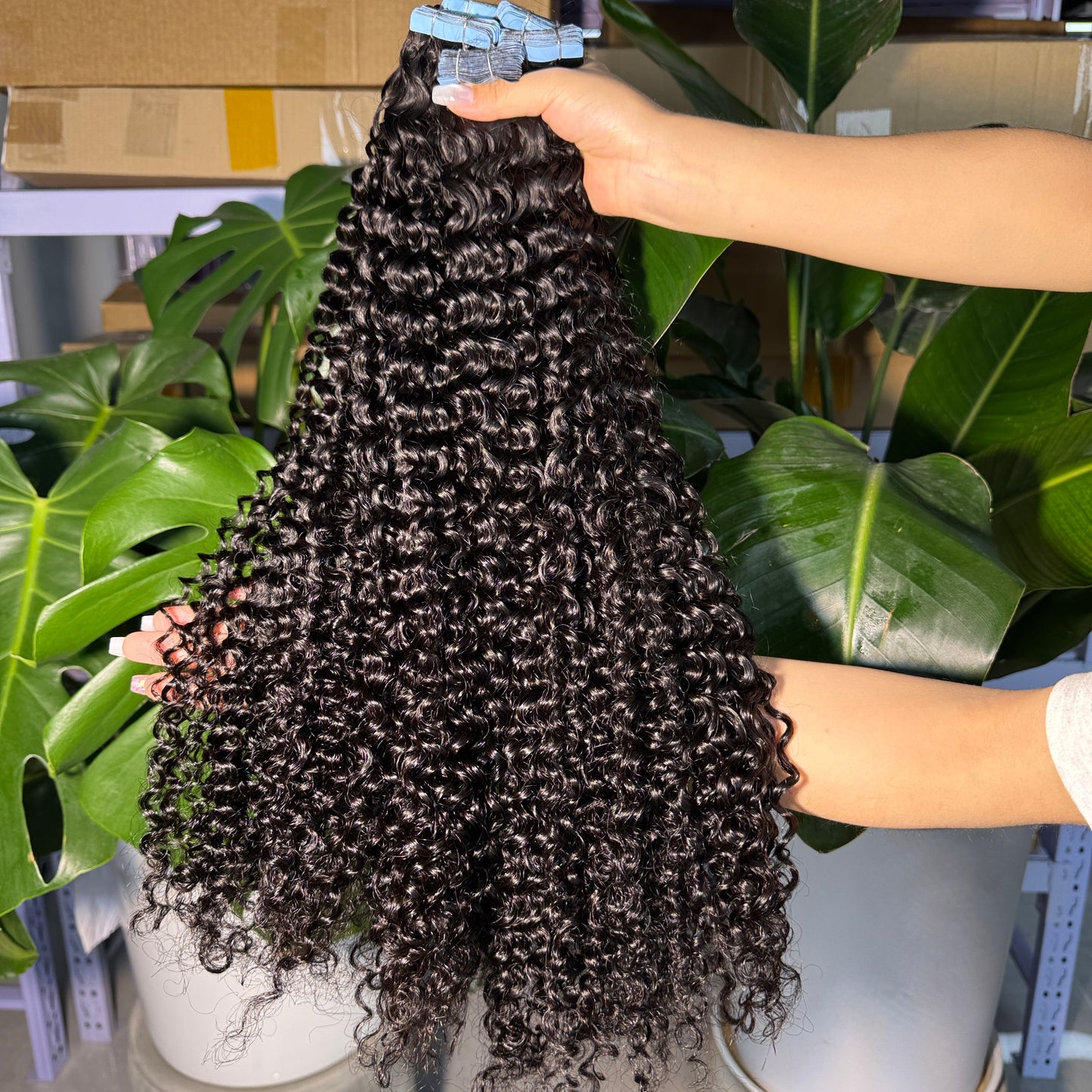 deep curly Tape in Extensions