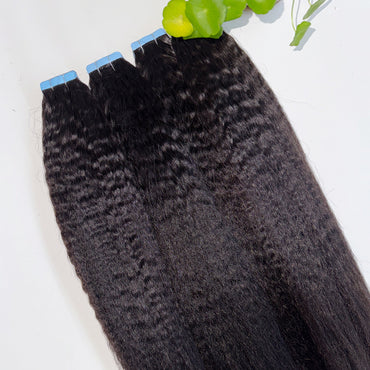 Bande droite crépue dans les extensions 