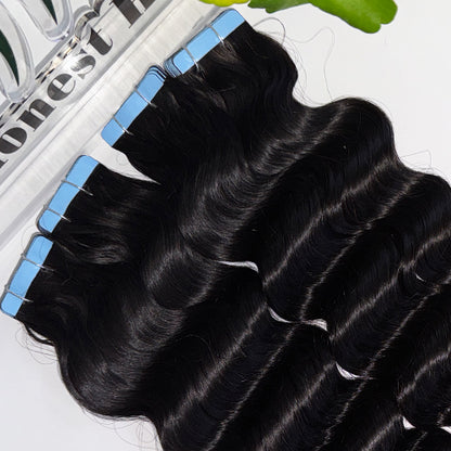 loose deep wave Tape in Extensions