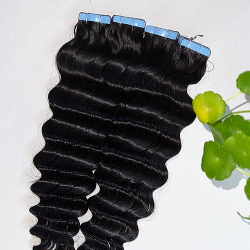 loose deep wave Tape in Extensions