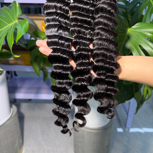 (3 Bundles)Cambodian Human Hair Loose Deep Wave Bundles