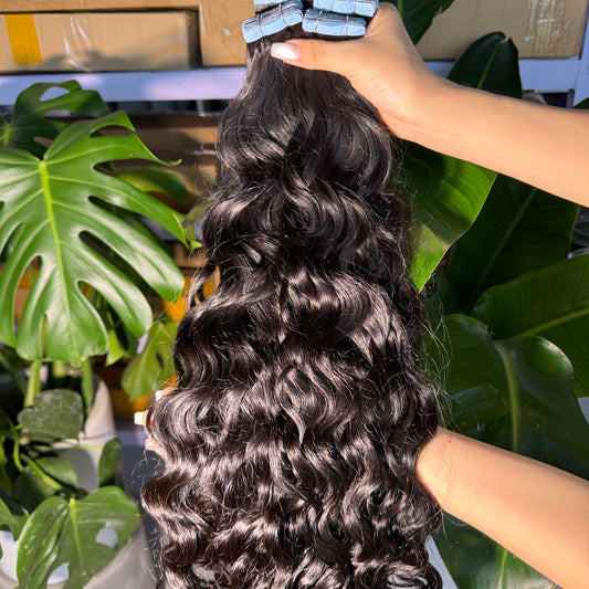 natural wave Tape in Extensions